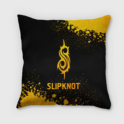 Подушка квадратная Slipknot - gold gradient