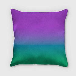 Подушка квадратная Градиент северное сияние, цвет: 3D-принт