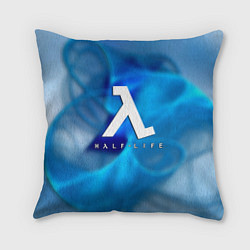 Подушка квадратная Half life blue storm, цвет: 3D-принт