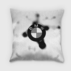 Подушка квадратная Bmw black steel, цвет: 3D-принт