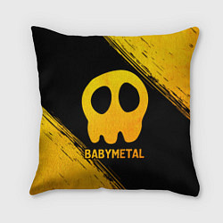 Подушка квадратная Babymetal - gold gradient