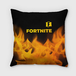Подушка квадратная Fortnite - gold gradient: символ сверху