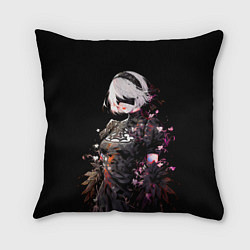Подушка квадратная 2b from nier automata, цвет: 3D-принт