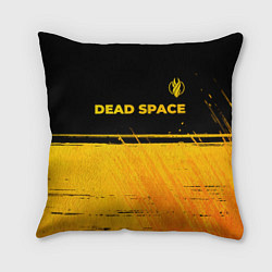 Подушка квадратная Dead Space - gold gradient посередине