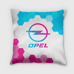 Подушка квадратная Opel neon gradient style