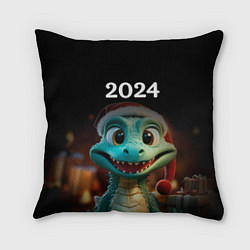 Подушка квадратная Дракон символ года 2024, цвет: 3D-принт