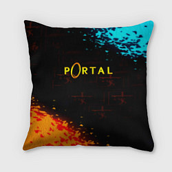 Подушка квадратная Portal x Half life