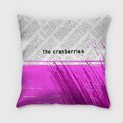 Подушка квадратная The Cranberries rock legends посередине