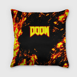 Подушка квадратная Doom огненный марс