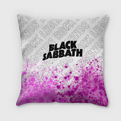 Подушка квадратная Black Sabbath rock legends посередине