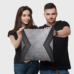 Подушка квадратная Стальная болванка, цвет: 3D-принт — фото 2