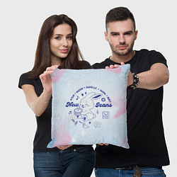 Подушка квадратная Newjeans bunny, цвет: 3D-принт — фото 2