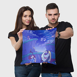 Подушка квадратная The Amazing Digital Circus night, цвет: 3D-принт — фото 2