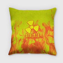 Подушка квадратная Stalker yellow flame