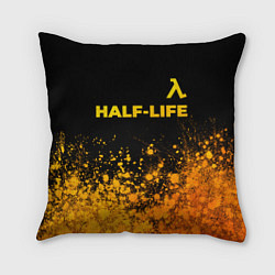 Подушка квадратная Half-Life - gold gradient посередине