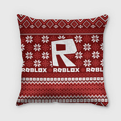 Подушка квадратная Roblox christmas sweater