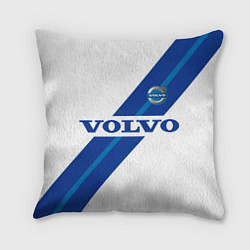 Подушка квадратная Volvo - white and blue