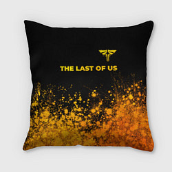 Подушка квадратная The Last Of Us - gold gradient посередине