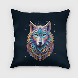 Подушка квадратная Звездный волк из далекой галактики, цвет: 3D-принт