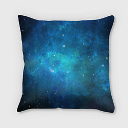 Подушка квадратная Голубой космос