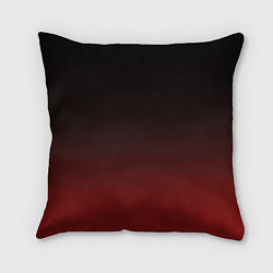 Подушка квадратная Градиент от тёмного до тёмно красного