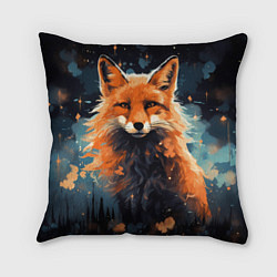 Подушка квадратная Fox in the forest
