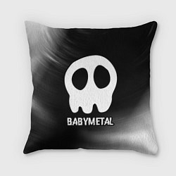 Подушка квадратная Babymetal glitch на темном фоне