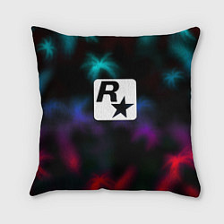 Подушка квадратная Rock star games, цвет: 3D-принт