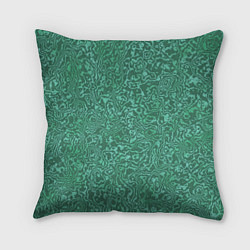 Подушка квадратная Малахитовая текстура, цвет: 3D-принт