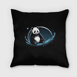 Подушка квадратная Панда сидит