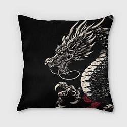 Подушка квадратная Japanese dragon - irezumi - art, цвет: 3D-принт