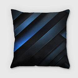Подушка квадратная Синий хаос, цвет: 3D-принт