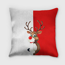 Подушка квадратная Christmas deer art