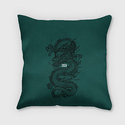Подушка квадратная Chinese dragon - 2024, цвет: 3D-принт