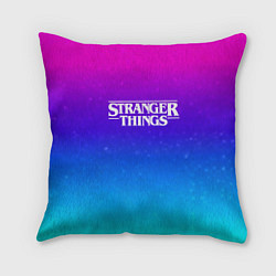 Подушка квадратная Stranger Things gradient colors