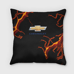 Подушка квадратная Chevrolet лого шторм