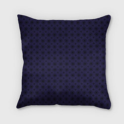 Подушка квадратная Изысканный фиолетовый с узорами, цвет: 3D-принт