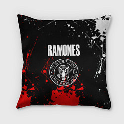 Подушка квадратная Ramones краски метал группа