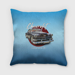 Подушка квадратная Американский классический автомобиль Chevrolet Bel, цвет: 3D-принт