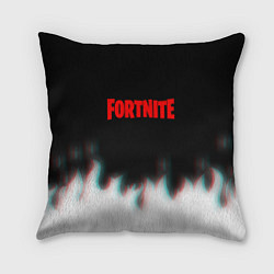 Подушка квадратная Fortnite flame glitch, цвет: 3D-принт