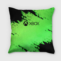 Подушка квадратная Xbox game pass краски, цвет: 3D-принт
