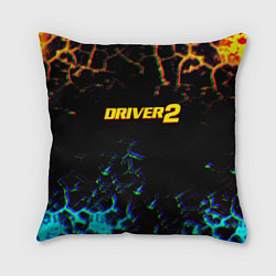 Подушка квадратная Driver 2 гонки ретро гейм, цвет: 3D-принт