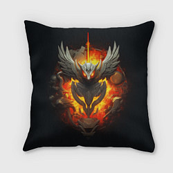 Подушка квадратная Огненный символ орла, цвет: 3D-принт