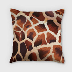 Подушка квадратная Пятнистый мех жирафа