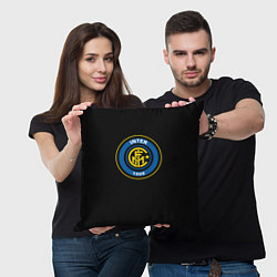 Подушка квадратная Inter fc, цвет: 3D-принт — фото 2