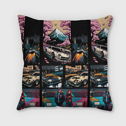 Подушка квадратная Japanese jdm art