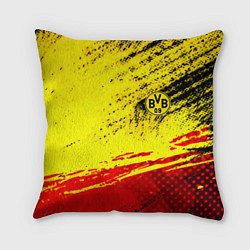 Подушка квадратная Borussia color краски спорт