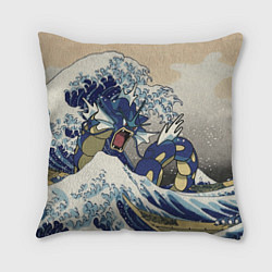 Подушка квадратная Kanagawa wave - Gyarados