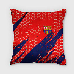 Подушка квадратная Барселона спорт краски текстура
