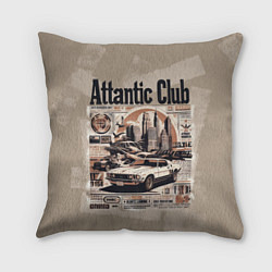 Подушка квадратная Attantic club, цвет: 3D-принт